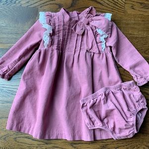 Bonnie Baby Corduroy Float Dress, 18m